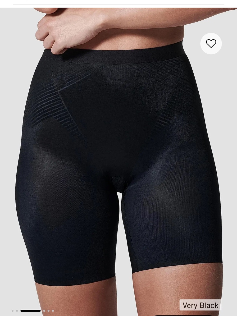 New SPANX Black Thinstincts Shapewear Mid-Thigh Shorts